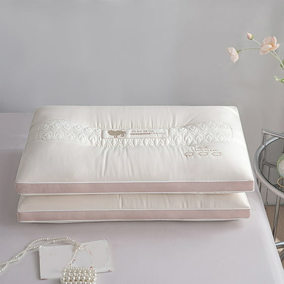 Hxlamzoo Professional Sleeping Pillow, Soft Fabric, Protect Cervical Spine, No Collapse Pillow Core, Enjoy Deep Sleep