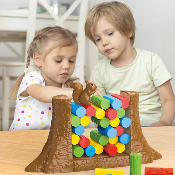 Hxlamzoo Pushing Wooden Stakes Strategy Board Game for Logical Thinking and Problem Solving, Safe Materials with Rounded Corners, Ideal for Family Game Night Indoor Activities