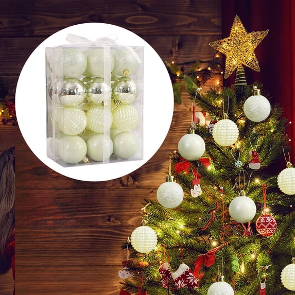 Hxlamzoo Shatterproof Plastic Christmas Balls Decorations - 30pcs Multicolor Eco-Friendly Ornaments for Tree Hanging, Safe for Kids & Pets, Festive Home Party Decor (19.5cm)