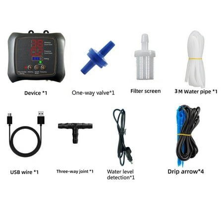 Hxlamzoo Smart Automatic Watering System with Timer Drip Irrigation, Self-Watering Device & Low Water Alert