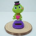 thumbnail image 1 of Hxlamzoo Solar Dancing Frog, Swinging Animated Dancer, Portable Solar Powered Toy, No Battery Required Solar Toy, Dancing Animals for Car Dashboard Car Interior Decoration, 1 of 4
