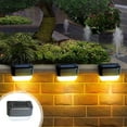 thumbnail image 1 of Hxlamzoo Solar Fence Lights Outdoor Waterproof - IP65 Rainproof Modern Garden Decoration Lights with 8H Auto Lighting, 1000mAh Battery for Yard, Patio, Garage, 1 of 7