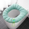 thumbnail image 1 of Hxlamzoo Solid-color Toilet Seat Cushion with Handle, Soft Warm Bathroom Accessory, Stretchable Non-Slip Design, Machine-Washable Hygienic Cover for Home Bathroom Decor, Multiple Color Options, 1 of 1