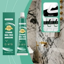 Hxlamzoo Super Strong Nail-Free Bonding Glue - Heavy-Duty Adhesive for Plastic Metal Ceramic Wood Glass, Transparent Quick-Curing Home Installation Furniture Wall Decor Fixation Supplies