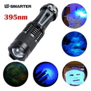Hxlamzoo Ultra Violet LED Flashlight Blacklight Light 395 nM Inspection Lamp Torch, Aluminum Alloy, To Detect Cash, Beads, Traces Of Forensic