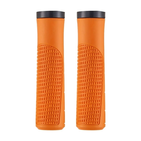 Hxlamzoo Universal 22.2mm Ergonomic Anti-Slip Bicycle Handle Covers - Soft Rubber Grip for Folding Bikes, Comfortable and Durable, 5 Color Options (Black, Red, Purple, Orange, Green)