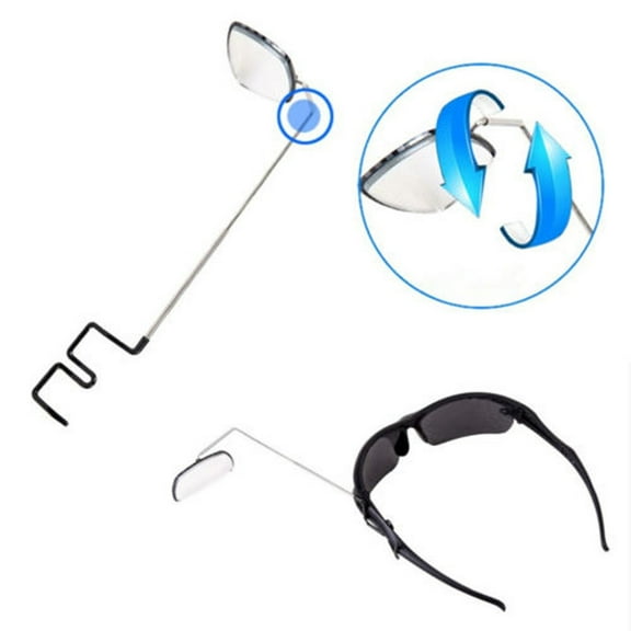 Hxlamzoo VF-005A Bike Cycling Rearview Mirror - 360 Adjustable Helmet & Eyeglass Mount, Durable Aluminum Alloy for Safe Riding