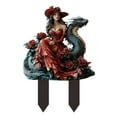 thumbnail image 1 of Hxlamzoo Whimsical Female Celestial & Animal Garden Stakes - Durable Outdoor Decoration for Courtyard & Landscape, 1 of 6