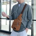 thumbnail image 1 of Hxlamzoo Wholesale Thickened Zipper Outdoor Canvas Chest Bag New Men's Chest Bag Messenger Bag Men's Chest Bag, 1 of 6