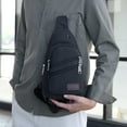 thumbnail image 1 of Hxlamzoo Wholesale Thickened Zipper Outdoor Canvas Chest Bag New Men's Chest Bag Messenger Bag Men's Chest Bag, 1 of 6