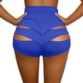thumbnail image 1 of Hxlamzoo Women's High Waisted Sporty Hot Pants Stretch Dance Practice Solid Color Shorts, 1 of 6