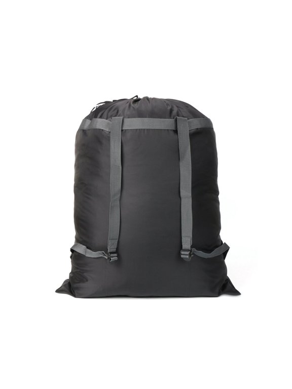 Hxlazmoo 2PC Heavy Duty Laundry Backpack Bags, 100L Large Capacity with Adjustable Shoulder Straps for Camping, Travel, Dorm & Laundromat Durable Polyester, Drawstring Closure