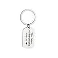 thumbnail image 1 of Hxlazmoo Funny Stainless Steel Keychain Gift for Husband - Creative Anniversary Keepsake with Humorous Message, 1 of 6