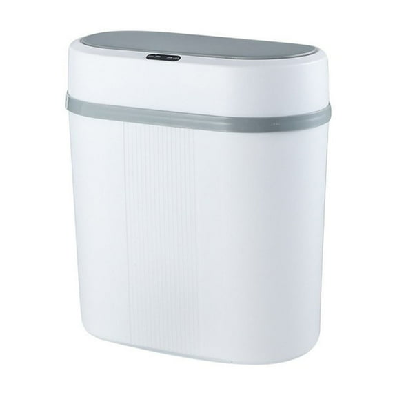 Hxlazmoo New Smart Sensor Trash Can with Automatic Lid, Battery-Powered Slim Design for Bathroom/Kitchen, 9-12L Capacity Waterproof Wastebasket