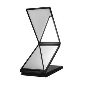 Hxlazmoo Portable 4-Panel Mirror for Hair Cutting & Makeup  360 Expandable, Foldable & Handheld Design with Durable Plastic Frame, Lightweight Travel Mirror