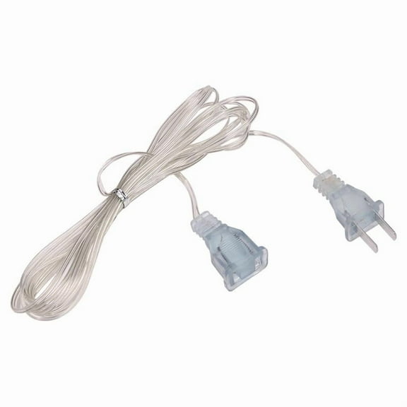 Hxlazmoo Transparent 3m Extension Cable for Christmas Decorations - Invisible Lightweight Power Cord for Tree Lights & Garlands