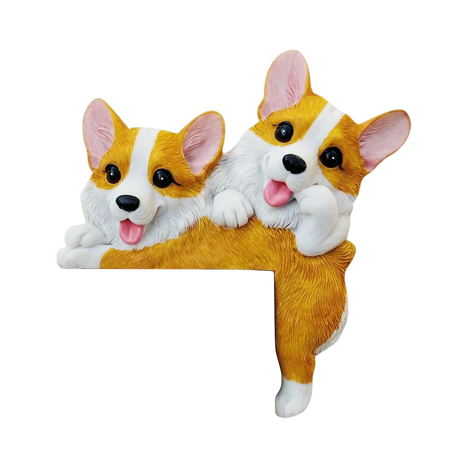 Hxoliqit 3D Resin French Statue Door Frame Decor Door Corner Sign Light