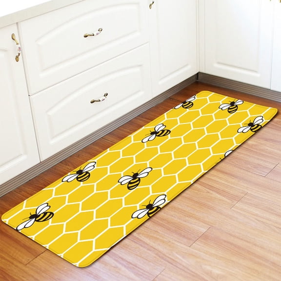 Hxoliqit Bee Anti Slip Floor Mat Long Carpet Doormat Access Mat Bathroom Anti Slip Mat Long Carpet Kitchen Floor Mat Carpet For Bedroom Living Room Carpet Area Rug Rug Mats