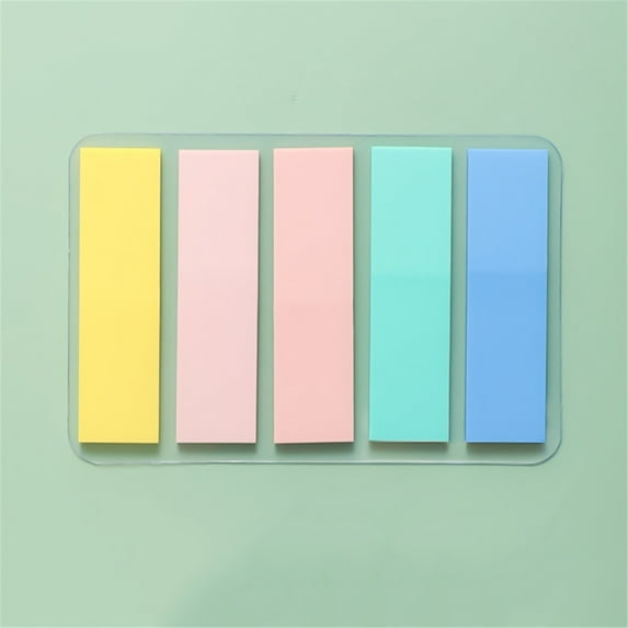 Hxoliqit,Black Chenille Stems Pure Color Mark Message Index Sticker Students Can Paste Classified Notes Memo Stickers 100 Sheets