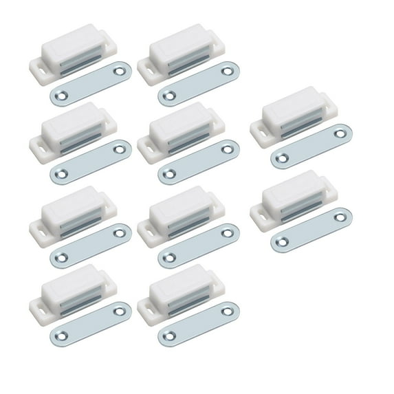 Hxoliqit,Cabinet Catch Closures Door Locks Magnets Shutter For Kitchen Closet Cupboard Closer 10Pcs,White
