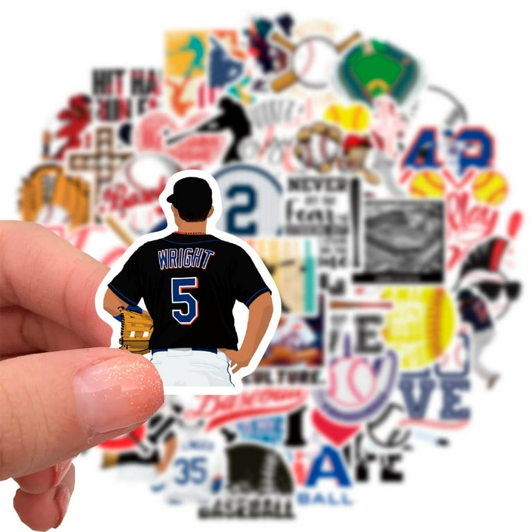 Softball Bumper Sticker - 5 Inch Premium Vinyl Decal For Cars, Trucks, Laptops, Windows, Walls