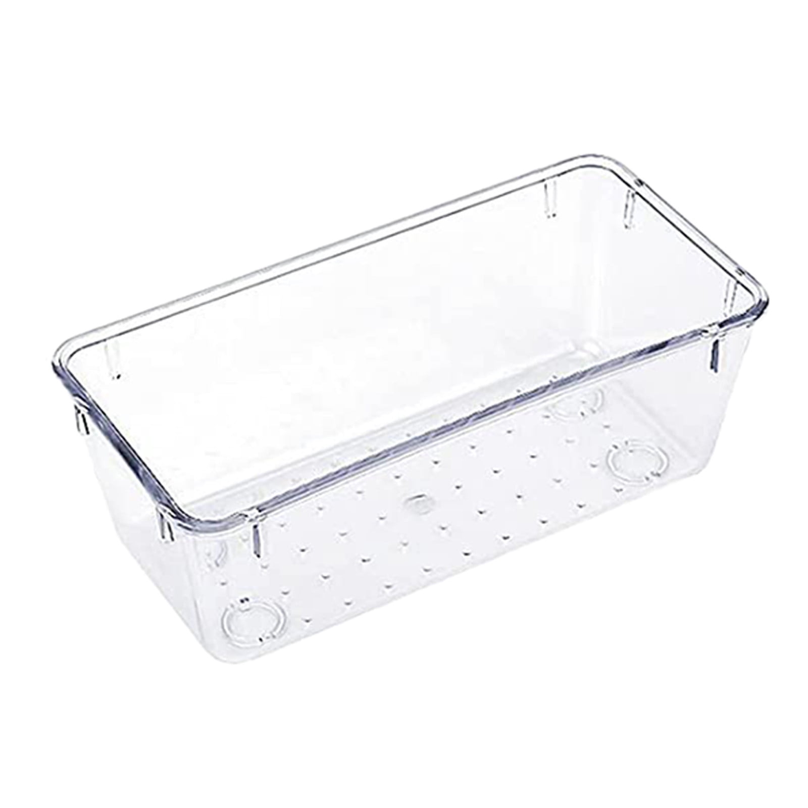 Hxoliqit Clear Plastic Drawer Organizer Set 4 Sizes Desk Drawer Divider