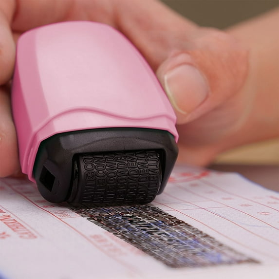 Hxoliqit Confidential Seal Roller Scramble Photosensitive Seal Express Information Privacy Alteration Applicator Desk Decor Office Desk Decor Office Supplies Utility tool