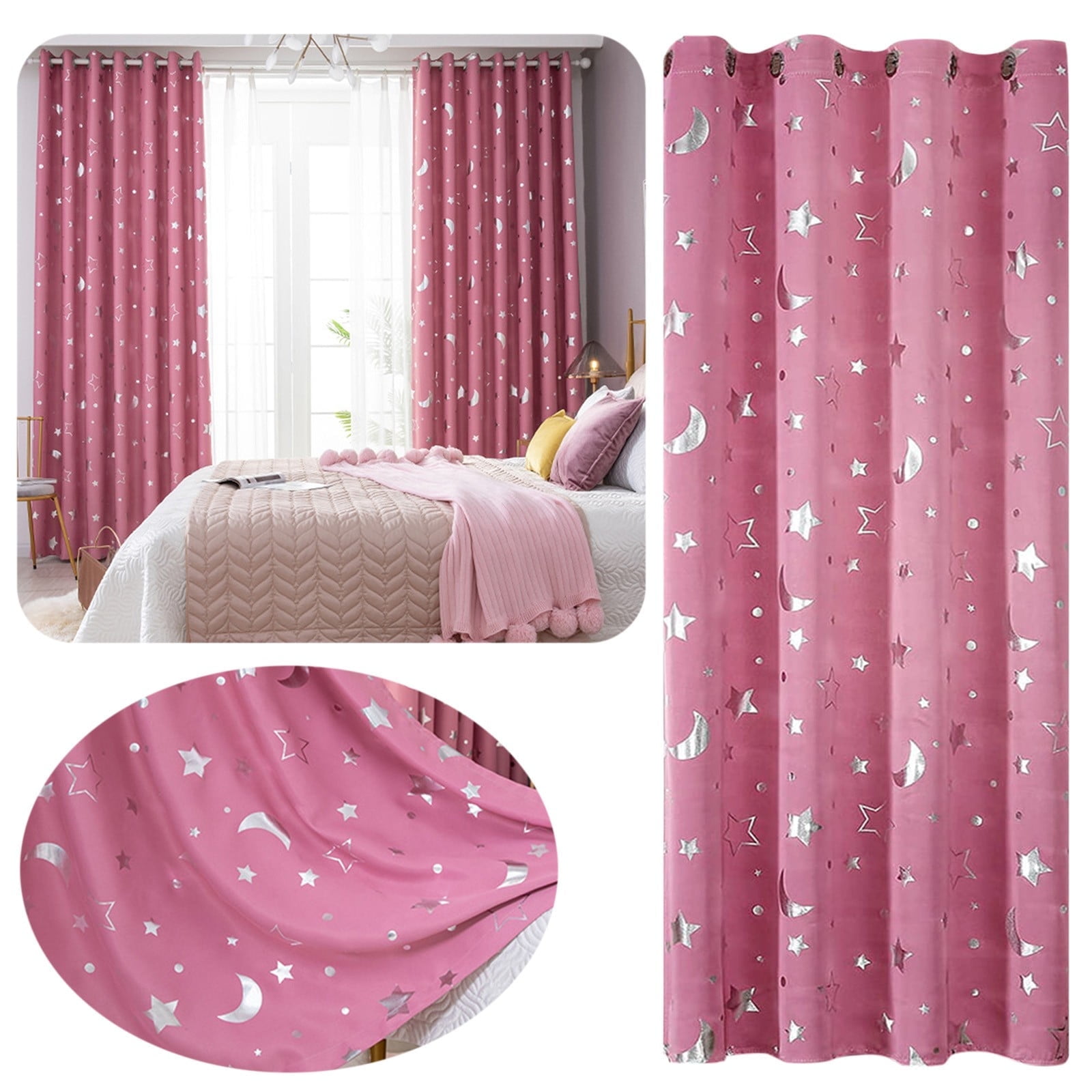 hxoliqit-pink-girls-curtains-for-bedroom-blackout-thermal-panels