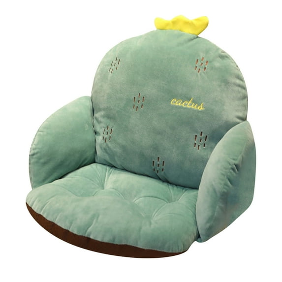 Hxoliqit Cute Cartoon Cushion Back Office Chair Cushion Sofa Pillow Cushion Cushion Lumbar Support Seat Cushion Car Seat Cushion Office Chair Cushion Home Textiles Daily Supplies (Green) Or Car