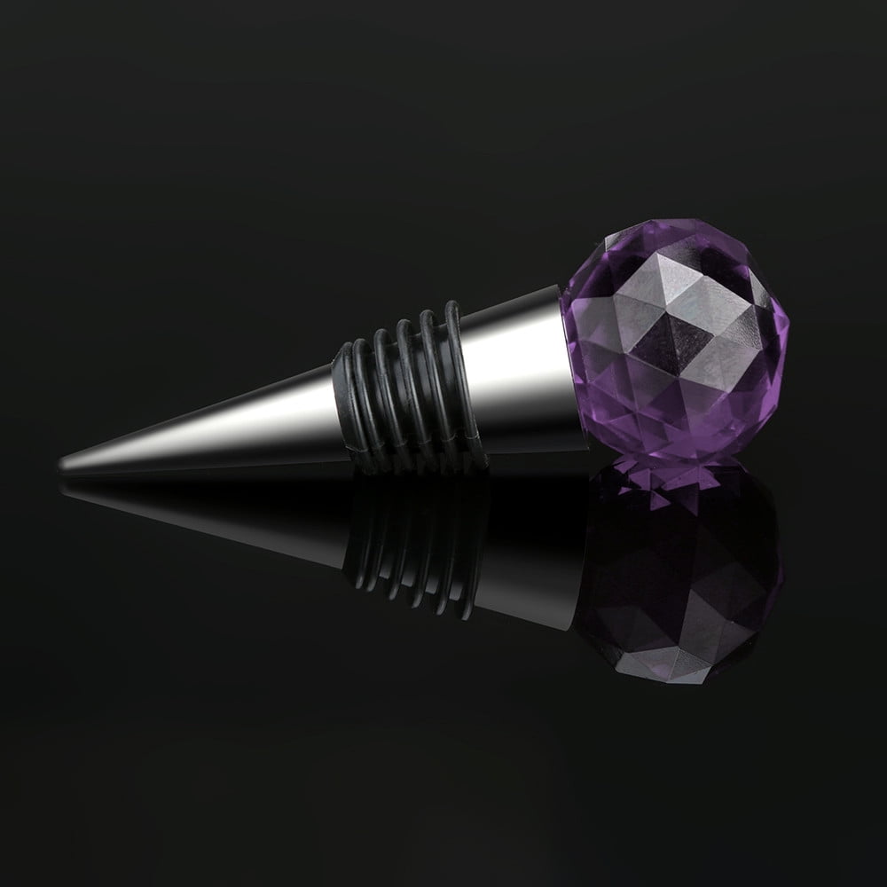 Hxoliqit Diamond Crystal Stainless Steel Champagne Stopper Sparkling