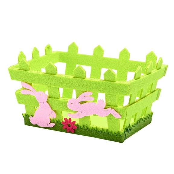 Hxoliqit Easter Basket Creative Children Non-woven Fabric Candy Storage Basket Decoration Gift Candy Storage Bag Pouch(Multi-color) For Easter