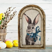 Hxoliqit Farmhouse French Country Easter Wall Art Hanging Gold Wood Decoration, 180 g