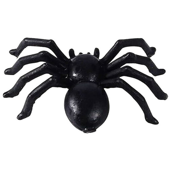 Hxoliqit,Farmhouse Wreath 50/100pcs Horror Black S-pider Haunted House Spider W-eb Bar Party Decoration