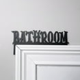 Hxoliqit Farmhouse Wreath Halloween Bathroom Door Topper Bathroom Over
