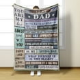 thumbnail image 1 of Hxoliqit Grateful Love Birthday Gift Throws Blankets Happy Father's Day Present For Sofa Super Cozy Lightweight Father Gifts Idea Warmer Mat Home Textiles Daily Supplies Home Decoration, 1 of 7