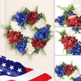 thumbnail image 1 of Hxoliqit Independence Day Decorative Wreath, Plastic Cloth Red and Blue, 1 of 6
