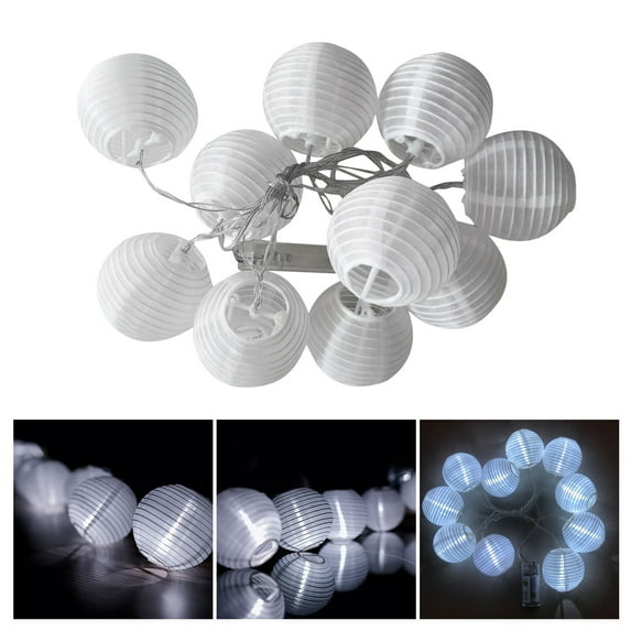 Hxoliqit Lantern String Lights 2M 10 LED Lantern Ball Light Decoration For Outdoor Garden(Multi-color) Led Lights Led Lights Led Work Light