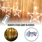 Hxoliqit Lights Curtain Icicle Lights Lights Star Lights String Five-pointed USB Star LED light Led Lights Led Christmas Lights Led Shop Light