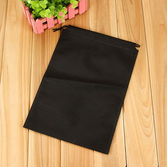 Hxoliqit Medium Size Non Woven Storage Bag Large Capacity Foldable Classified Shoe And Clothing Storage Bag Drawstring Storage Bag With Double Drawstrings Bag Of Storage Christmas Storage