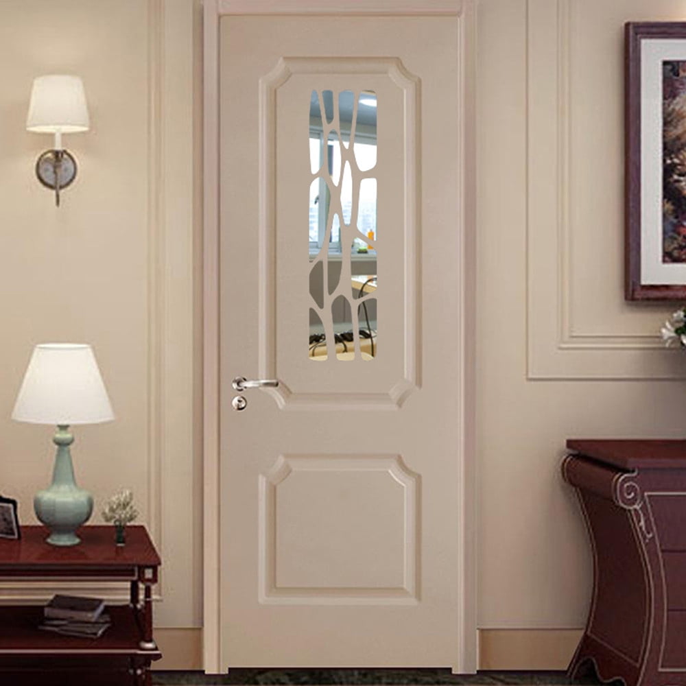 Hxoliqit Modern Mirror Style Removable Decal Art Mural Wall Sticker