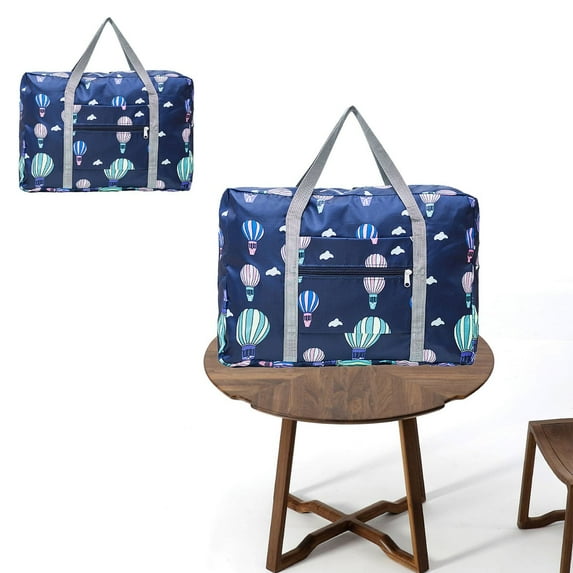 Hxoliqit Outdoor Cushion Storage Bag Large Capacity Women's And Men's Portable Travel Zipper Tote Sports Fitness Luggage Storage Bag 18.9 Blue
