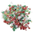 thumbnail image 1 of Hxoliqit Party Photo Booth Props 50g Sparkly Christmas Tree Snowflake Confetti Sequins DIY New Year's Home Wedding Birthday Party Decorations Red, 1 of 3