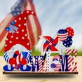 thumbnail image 1 of Hxoliqit Patriotic Memorial Day Fourth of July Party ZZ007_A Wood Table Centerpiece, 1 of 9