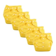 Hxoliqit Reusable Baby Nappy Cover Cloth Diaper Cover for 0-3 Years with Adjustable WrapYellow Household Essentials Kitchen Gadgets