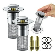 Sink Faucet, Metal Faucet, Sink Drain Plug 34—40 Mm Stainless Drain Strainers Made Of Rustproof Basin Drain Filter Sink Strainer Sink Plug Drain Plug For 34—40 Mm Drain Hole