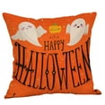 Hxoliqit Spring Tree Flower Pillow Covers Halloween Pumpkin Cotton