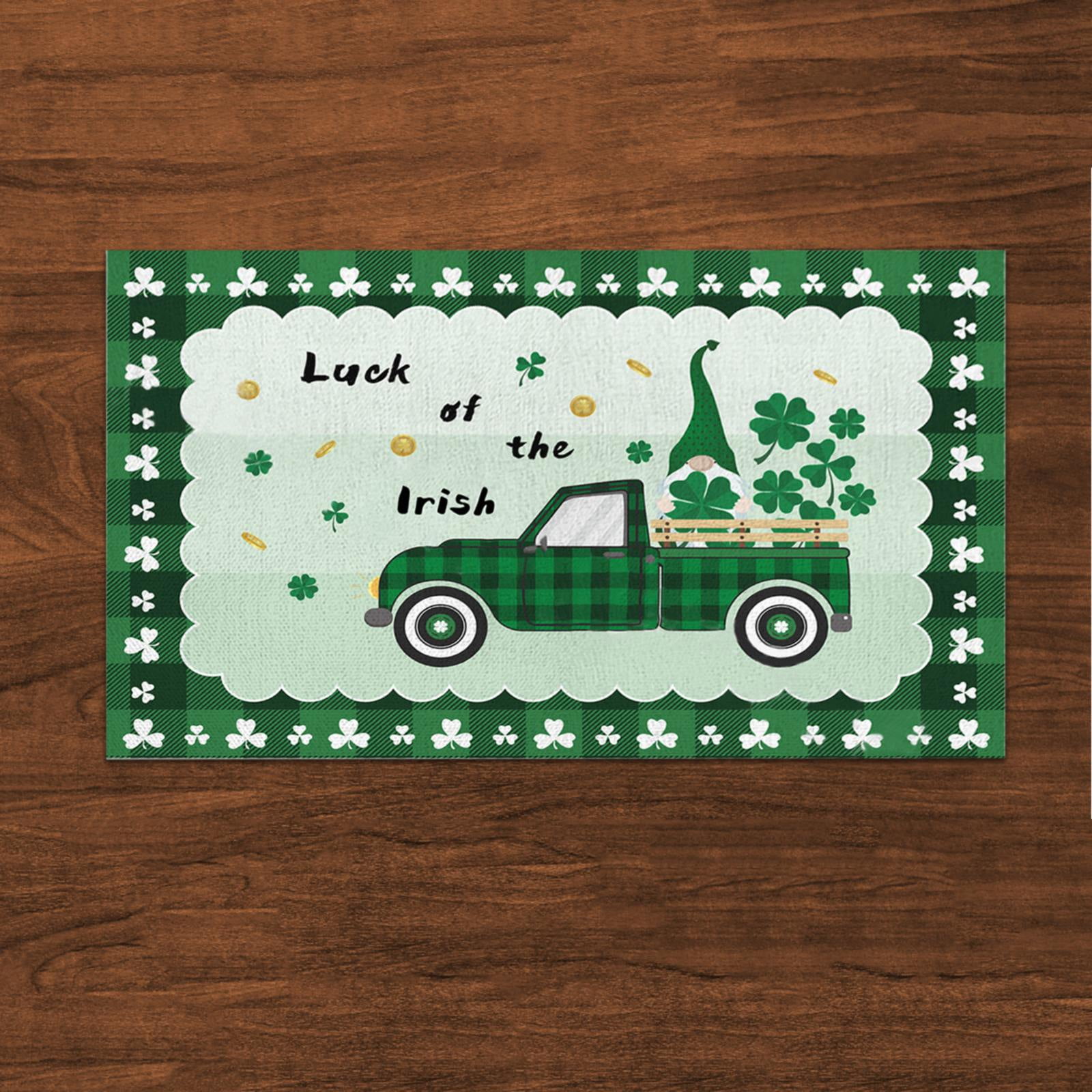st patricks day cloth placemats