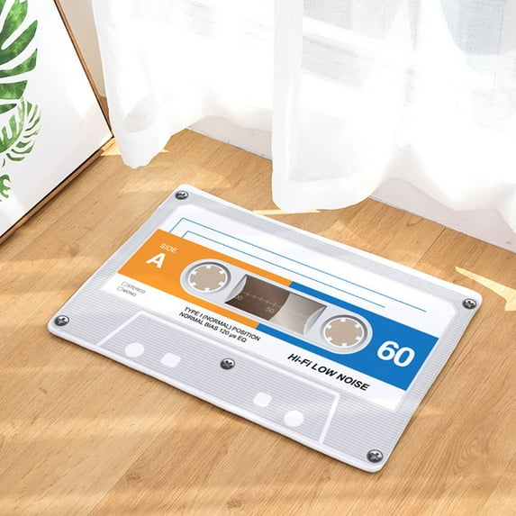 Hxoliqit Vintage Cassette Tape Indoor Doormat Non Slip Door Floor Mats Carpet Rugs Decor Christmas Door Mat Floor Mats Area Rug Rug Mats