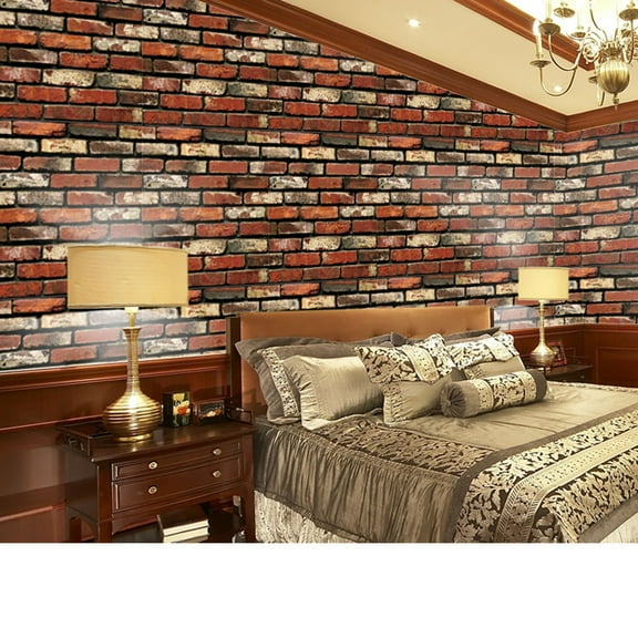 Hxoliqit Wall stickers ideas,Brick Wallpaper Peel And Stick Wallpaper Brick Self Adhesive Wallpaper Stick And Peel Removable Wallpaper Brick Look Wallpaper Red Brick Contact Paper