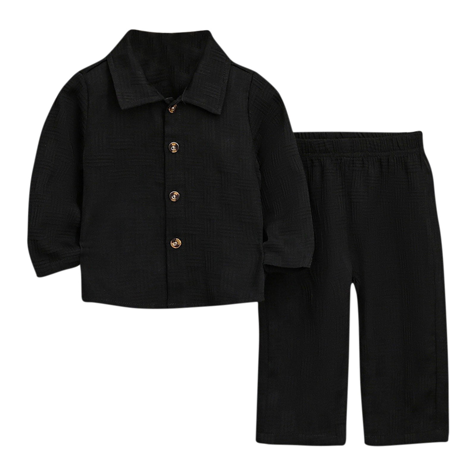 Hxshgdsn 2Piece Casual Sets For Toddler Boys Girls Solid Color Long ...